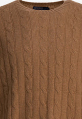 Polo Ralph Lauren Cable Knit Cashmere Sweater Brown 710876728506BROWN SUGAR MELANGE_86baa6d3-abcd-4034-9574-7f835c5e06fc