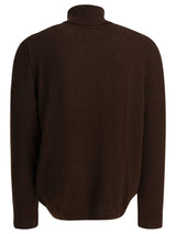 Zipper Embroidered Sweater