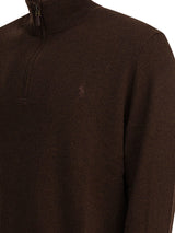 Zipper Embroidered Sweater