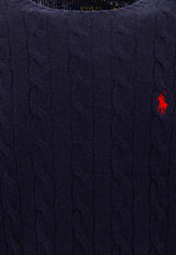 Polo Ralph Lauren Cable Knit Pony Wool Sweater Blue 710876762002HUNTER NAVY_a658d9bf-3a1e-44e4-9836-63f576d4bd69