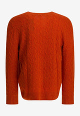 Polo Ralph Lauren Cable Knit Pony Wool Sweater Orange 710876762031DARK JAFFA ORANGE HTR_4f911847-b337-4b01-a9a1-476672abe208