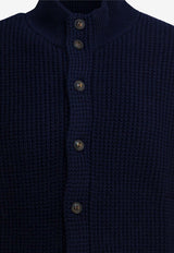 Polo Ralph Lauren Buttoned High-Neck Cardigan Blue 710970292001HUNTER NAVY_503b5c1f-e983-441f-9f1f-2d2608db3b75
