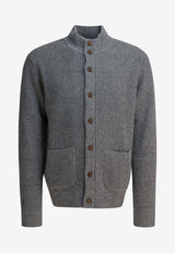 Polo Ralph Lauren Buttoned High-Neck Cardigan Gray 710970292002FAWN GREY HEATHER_bdf98f4f-9494-4ee0-884f-f18f634e374e
