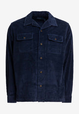 Polo Ralph Lauren Saharan Wool Buttoned Jacket Blue 710981753003BOSTON NAVY_8bf0fa5d-38c4-4632-9789-cb4be3cd13c1