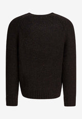 Polo Ralph Lauren Raglan-Sleeved Knitted Sweater Gray 710982142003CHARCOAL MARL_807ce666-b1c3-4085-83d4-cfd6bd32e512