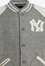 Polo Ralph Lauren Yankees Wool Bomber Jacket Gray 710982814001REGENT HEATHER/DECKWASH CREAM_727d9ec2-646e-40cc-90fd-fa16df9c143d