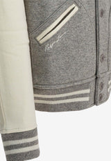 Polo Ralph Lauren Yankees Wool Bomber Jacket Gray 710982814001REGENT HEATHER/DECKWASH CREAM_727d9ec2-646e-40cc-90fd-fa16df9c143d