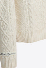 Polo Ralph Lauren New York Yankees Cable Knit Sweater White 710982823001CREAM COMBO_1473dbf8-4eb6-4305-876f-c4823af055e7