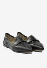 Pomme D'Or Grace Pointed Leather Loafers Black 1140GRACEGLOVE NERO_243e55b4-cc2f-4f17-93c7-a1b854b59605