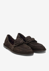 Pomme D'Or Mia Braided Suede Loafers Brown 1174REVERSECOFFEE_21c3db6a-0b85-4f5b-a651-67b3d6d06136