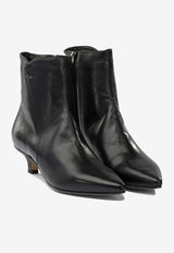 Pomme D'Or Elodie Leather Ankle Boots Black 4985ELODIEGLOVE NERO_79285d12-d1f3-469a-8a0d-abeda9c89aa0