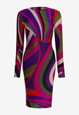 Pucci Iride Print Crewneck Dress Multicolor 5UJG665U755011_38ce71a1-c5cb-46e5-a95e-c9bbd6e8cc7c