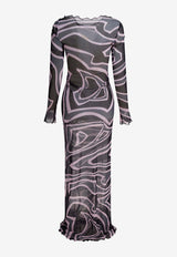 Pucci Labirinto Print Tulle Maxi Dress Multicolor 5UJI355U749047_6c93985d-8896-454d-b6aa-27aa4d4a5caa