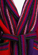 Pucci Orchidee Print Wool Cardigan Multicolor