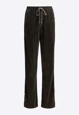 Rick Owens Wide-Leg Velvet Cargo Pants Green RP02E4325V25_f4698cb8-a6a6-4843-b267-c41724077981
