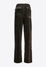 Rick Owens Wide-Leg Velvet Cargo Pants Green RP02E4325V25_f4698cb8-a6a6-4843-b267-c41724077981