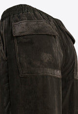 Rick Owens Wide-Leg Velvet Cargo Pants Green RP02E4325V25_f4698cb8-a6a6-4843-b267-c41724077981