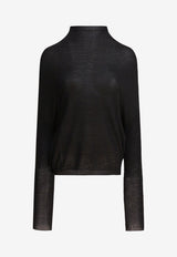 Rick Owens High-Neck Wool Sweater Black RP02E4629M09_f674b71c-9795-4456-8d90-124bc6aa71ab