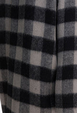 Rick Owens Island Checked Wool Coat Monochrome RP02E4909WJP09P_54bb3b4d-e739-498c-b912-8b3dfd1c4410
