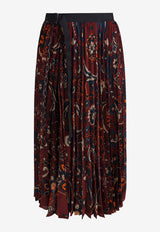 Sacai Floral Print Pleated Midi Skirt
Burgundy 25-07982701_83002