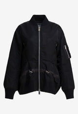 Sacai Twill Bomber Jacket Black 25-07992001_02b86465-c289-4ee1-81bf-b1f9e2054635