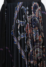 Sacai Paisley Print Pleated Midi Skirt Black 25-08139001_32936e1c-b61d-4dbe-8d41-de1e36b23c4a