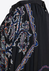 Sacai Paisley Print Pleated Midi Skirt Black 25-08139001_32936e1c-b61d-4dbe-8d41-de1e36b23c4a