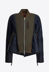 Sacai Bimaterial Paneled Bomber Jacket Multicolor 25-08152532_0281e280-975a-4920-bd1f-d5c37c3d2368