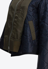 Sacai Bimaterial Paneled Bomber Jacket Multicolor 25-08152532_0281e280-975a-4920-bd1f-d5c37c3d2368