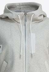 Sacai Layered Zip-Up Sweatshirt Gray 25-08171060_3663653e-3623-479c-b7fb-ccface4ff64b