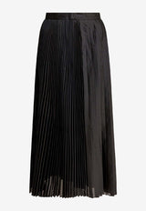 Sandbeige Pleated Maxi Skirt SBB3SK02ACBLACK_41d3793f-6d9a-43be-b0b4-a3415acd840a