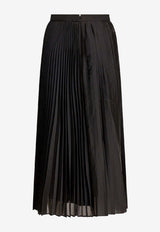 Sandbeige Pleated Maxi Skirt SBB3SK02ACBLACK_41d3793f-6d9a-43be-b0b4-a3415acd840a