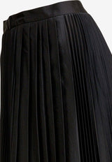 Sandbeige Pleated Maxi Skirt SBB3SK02ACBLACK_41d3793f-6d9a-43be-b0b4-a3415acd840a