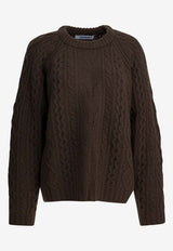Sandbeige Wool Crewneck Sweater SBC3NT03ACMOCHA BROWN_cac52f3a-7205-4b68-9ff6-45eb0b0536fc