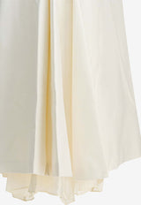 Sandbeige Pleated Midi Skirt SBC3SK04ACCREAM_d049de9c-9f64-4cc3-9d5f-e968a158183d