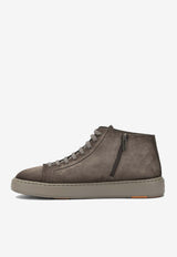 Santoni Leather High-Top Sneakers Gray MBCD22141TARKAOLE81E81_57d1b6d6-f68f-49a7-8c22-ecc285645f0d
