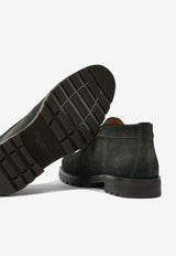 Santoni Rock Suede Ankle Boots Dark Green MGDC17823DTRBGEXV49V49_3b76cc72-1f8c-4c31-8d69-05fcc612bcfb