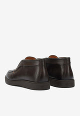 Santoni Rock Leather Ankle Boots Brown MGDT17823DKTGBYPS50S50_bbee7289-6092-4c49-9018-67813a6cf097