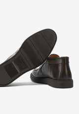 Santoni Rock Leather Ankle Boots Brown MGDT17823DKTGBYPS50S50_bbee7289-6092-4c49-9018-67813a6cf097