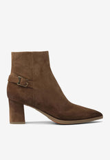 Santoni 65 Suede Ankle Boots with Strap WTEZ71846PC4NMGSM40_7b605315-552b-4b45-bcc6-1be06dafc2e8