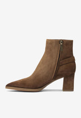 Santoni 65 Suede Ankle Boots with Strap WTEZ71846PC4NMGSM40_7b605315-552b-4b45-bcc6-1be06dafc2e8