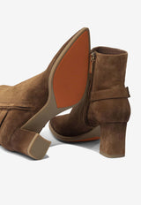 Santoni 65 Suede Ankle Boots with Strap WTEZ71846PC4NMGSM40_7b605315-552b-4b45-bcc6-1be06dafc2e8