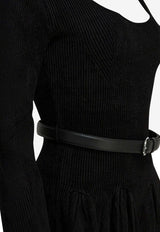 Self-Portrait Chenille Knit Mini Dress Black AW25-029S-BBLACK_c23c3528-7280-4283-8eb6-425603eb949b