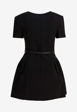 Self-Portrait Crepe Tailored Mini Dress Black AW25-082S-BBLACK_d74ab767-ad11-42b0-baca-19fbe9882049