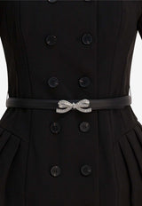 Self-Portrait Crepe Tailored Mini Dress Black AW25-082S-BBLACK_d74ab767-ad11-42b0-baca-19fbe9882049