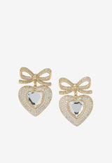 Self-Portrait Heart-Shaped Earrings with Crystal-Embellishment Gold AW25-615E-GDGOLD_14457f81-63f0-4ecb-b736-09dea9fcf075