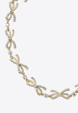 Self-Portrait Bow-Embellished Necklace Gold AW25-621N-GDGOLD_1ff1afad-72f8-4a85-b6be-535f62552cdf