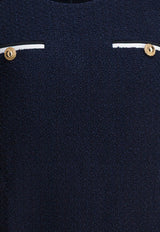 Self-Portrait Mini Belted Dress Blue PF25-034S-BLBLUE_82674