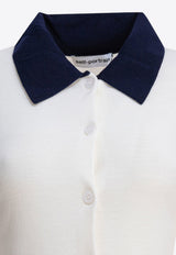 Self-Portrait Buttoned Wool Cardigan Cream PF25-097C-CCREAM_82717