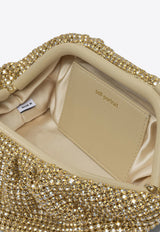 Self-Portrait Chainmail Crystal Embellished Clutch Gold PF25-318-GGOLD_82815